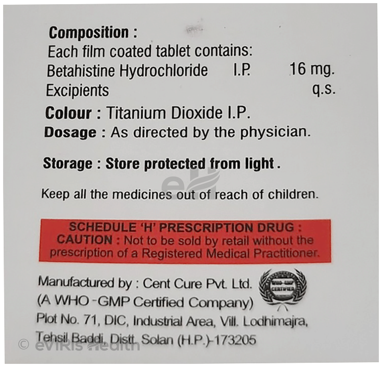 Acctin 16 Tablet