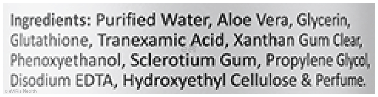 1Rx Glutathione Tranexamic Acid Aloe Vera Face Serum for All Skin Types