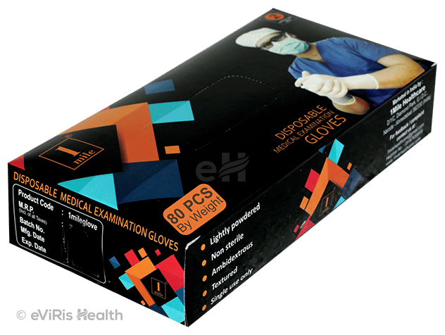 1Mile Disposable Medical Examination Glove Medium