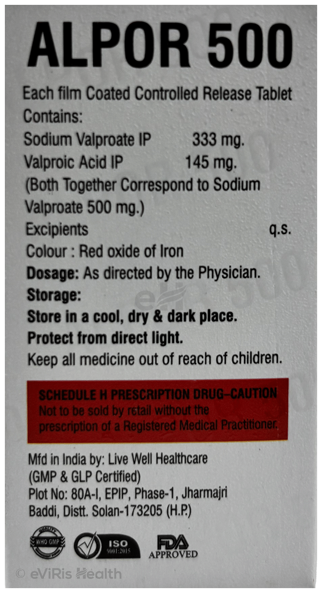 Alpor 500 Tablet CR