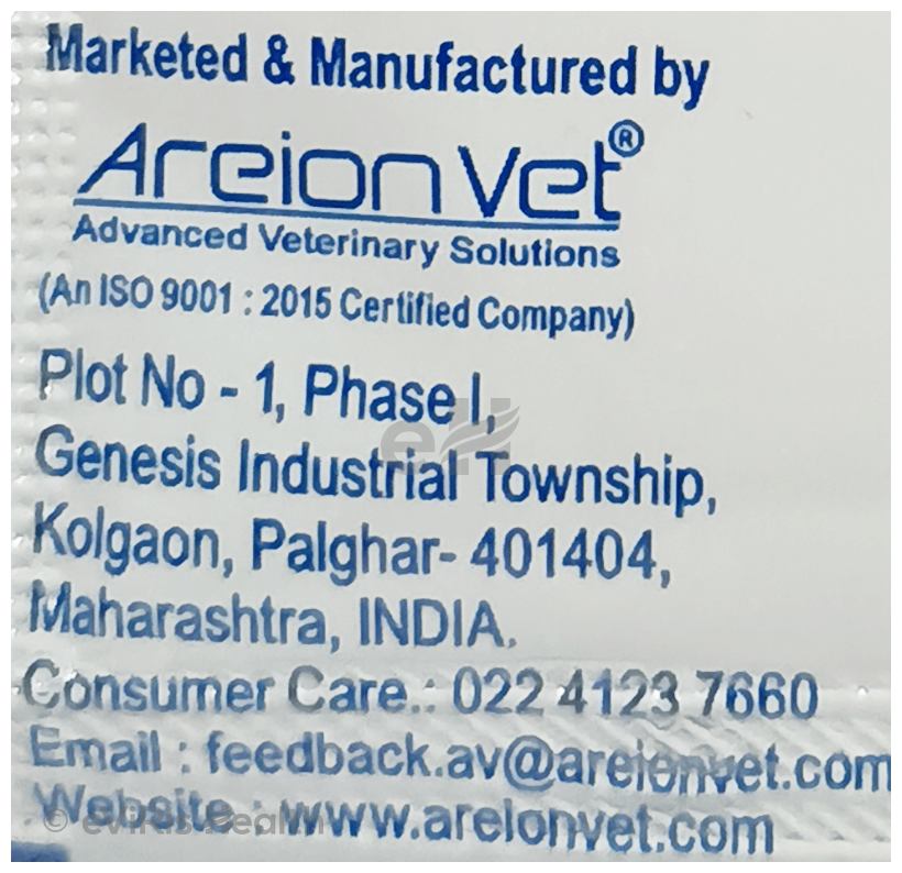 AreionVet Dia Rest Sachet for Dogs and Cats (10gm Each) Lemon