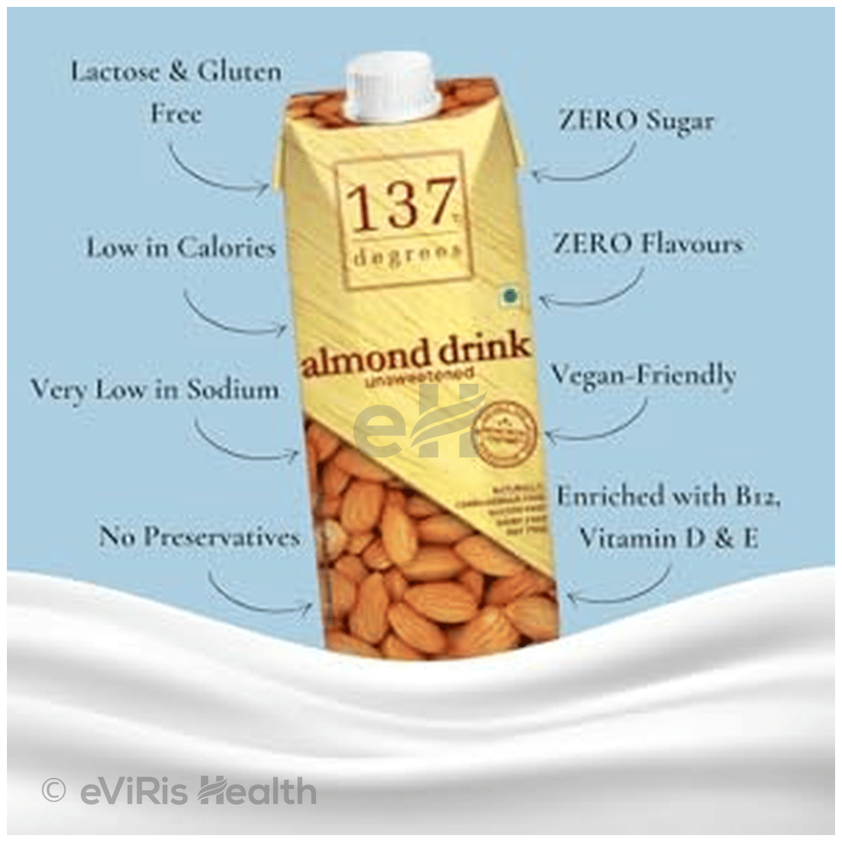 137°C degrees Almond Drink Unsweetened Gluten Free Soy Free