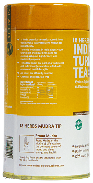 18 Herbs Organics Indian Turmeric Tea Bag (1.5gm Each)