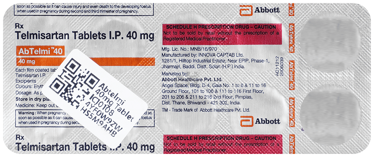 Abtelmi 40mg Tablet