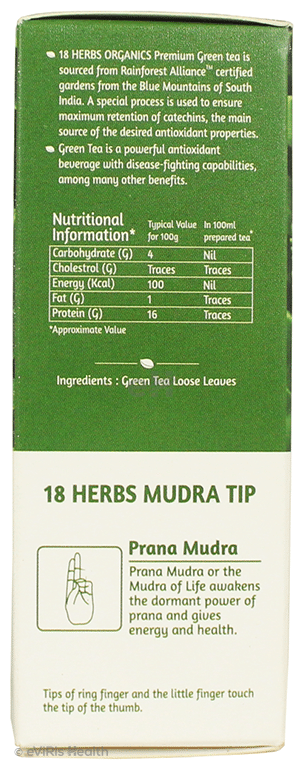 18 Herbs Organics Premium Green Tea Loose Green Tea Leaves
