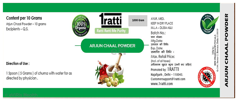 1ratti Arjun Chaal Powder (1000gm Each)