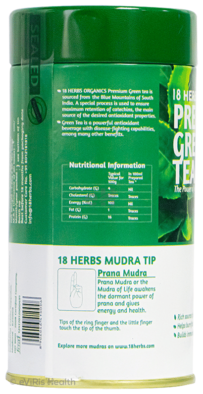 18 Herbs Organics Premium Green Tea Bag (1.25gm Each)