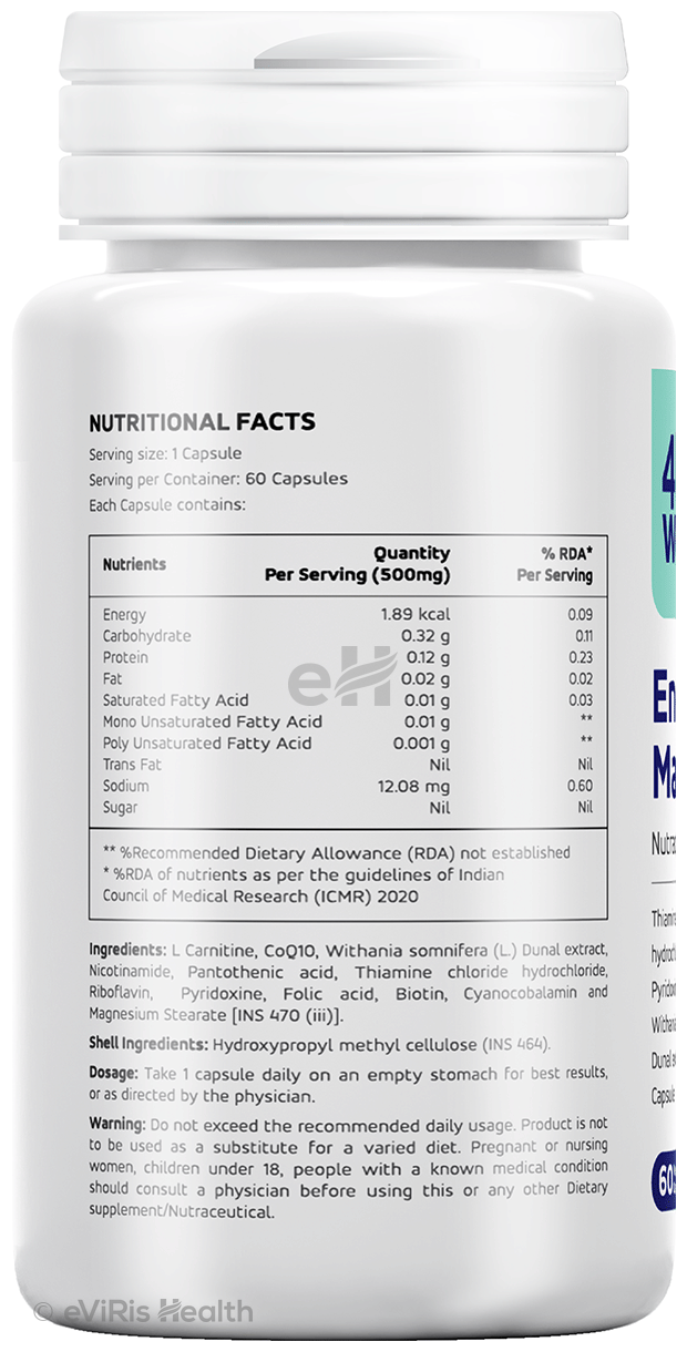 4 U Well Energy Max Veg Capsule