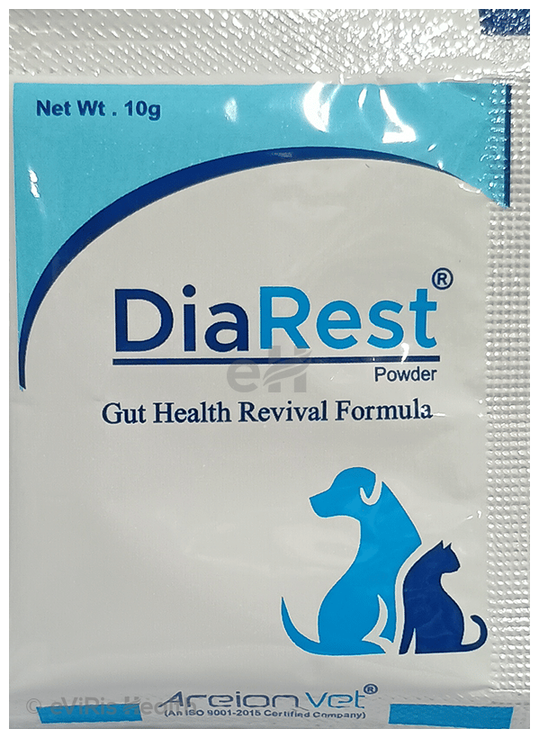 AreionVet Dia Rest Sachet for Dogs and Cats (10gm Each) Lemon