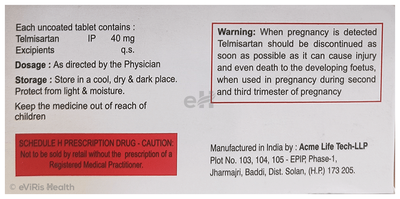 Acmetel 40 Tablet