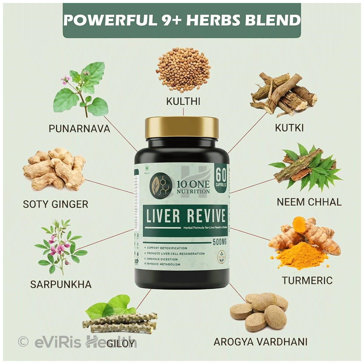 10 One Nutrition Liver Revive 500mg Capsule (60 Each)