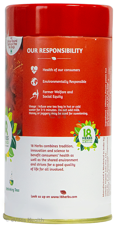18 Herbs Organics Hibiscus Tea Bag (1gm Each)
