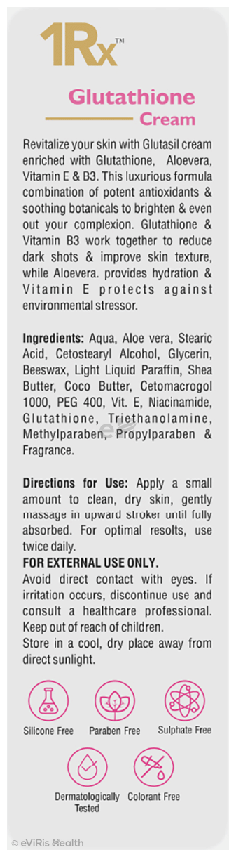 1Rx Glutathione Cream for All Skin Types