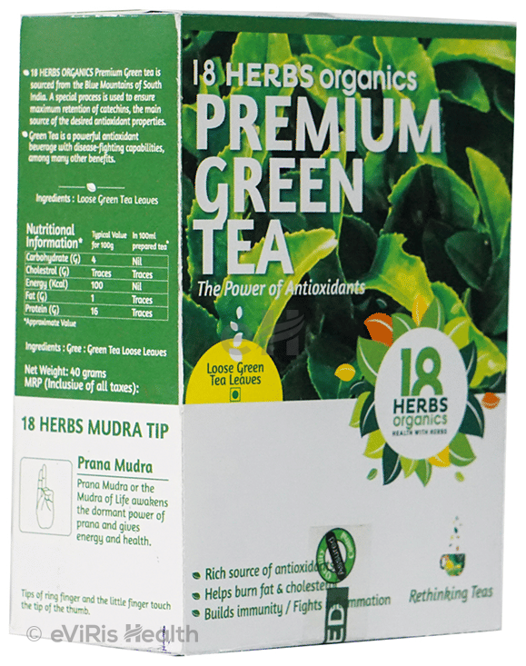 18 Herbs Organics Premium Green Tea Loose Green Tea Leaves