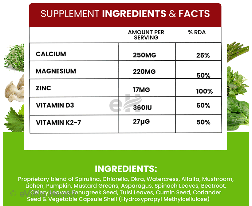 360° Love Calcium Magnesium Zinc Veg Capsule