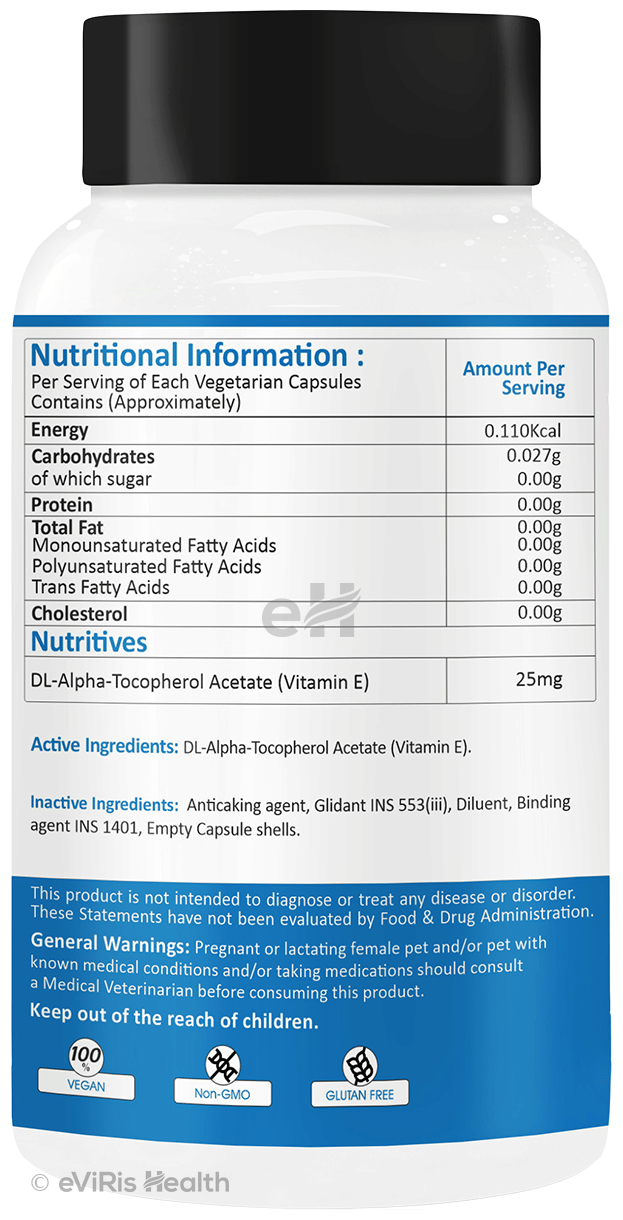 Activin Vitamin-E Capsule for Pets