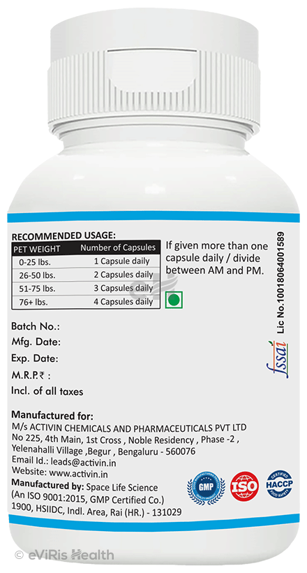 Activin Capsule Quercetin with Bromelain for Pets