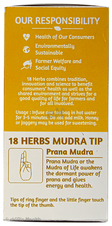 18 Herbs Organics Indian Turmeric Tea Bag (1.5gm Each)