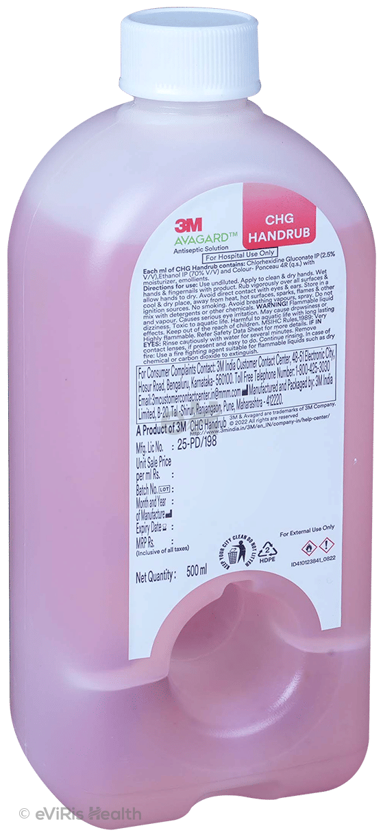 3M Avagard CHG Handrub Hand Sanitizer Antiseptic Solution