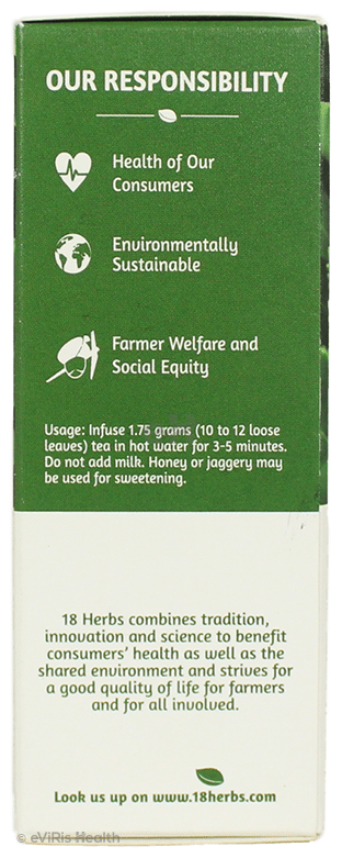18 Herbs Organics Premium Green Tea Loose Green Tea Leaves
