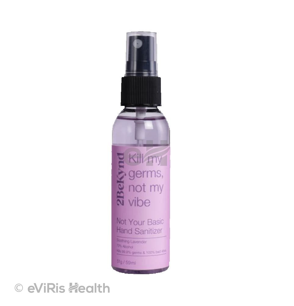 2Bekynd Hand Sanitizer (59ml Each) 3 Peppermint Fresh & 3 Soothing Lavender