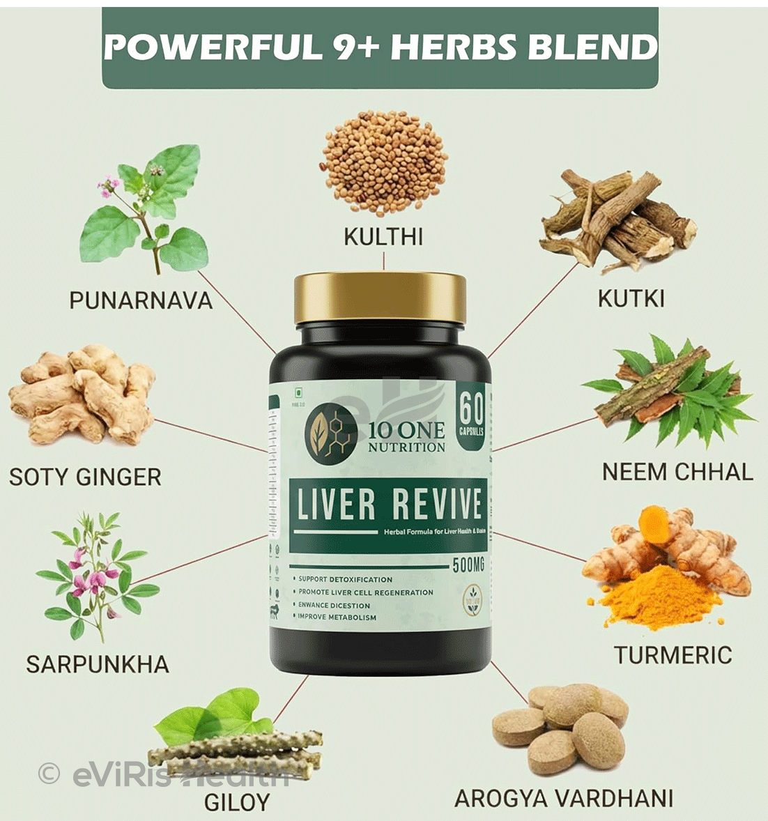 10 One Nutrition Liver Revive 500mg Capsule (60 Each)