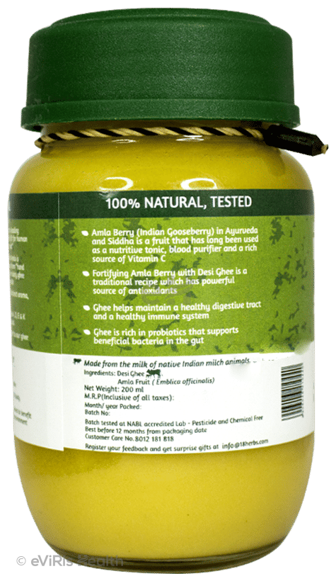 18 Herbs Organics Desi Ghee with Amla