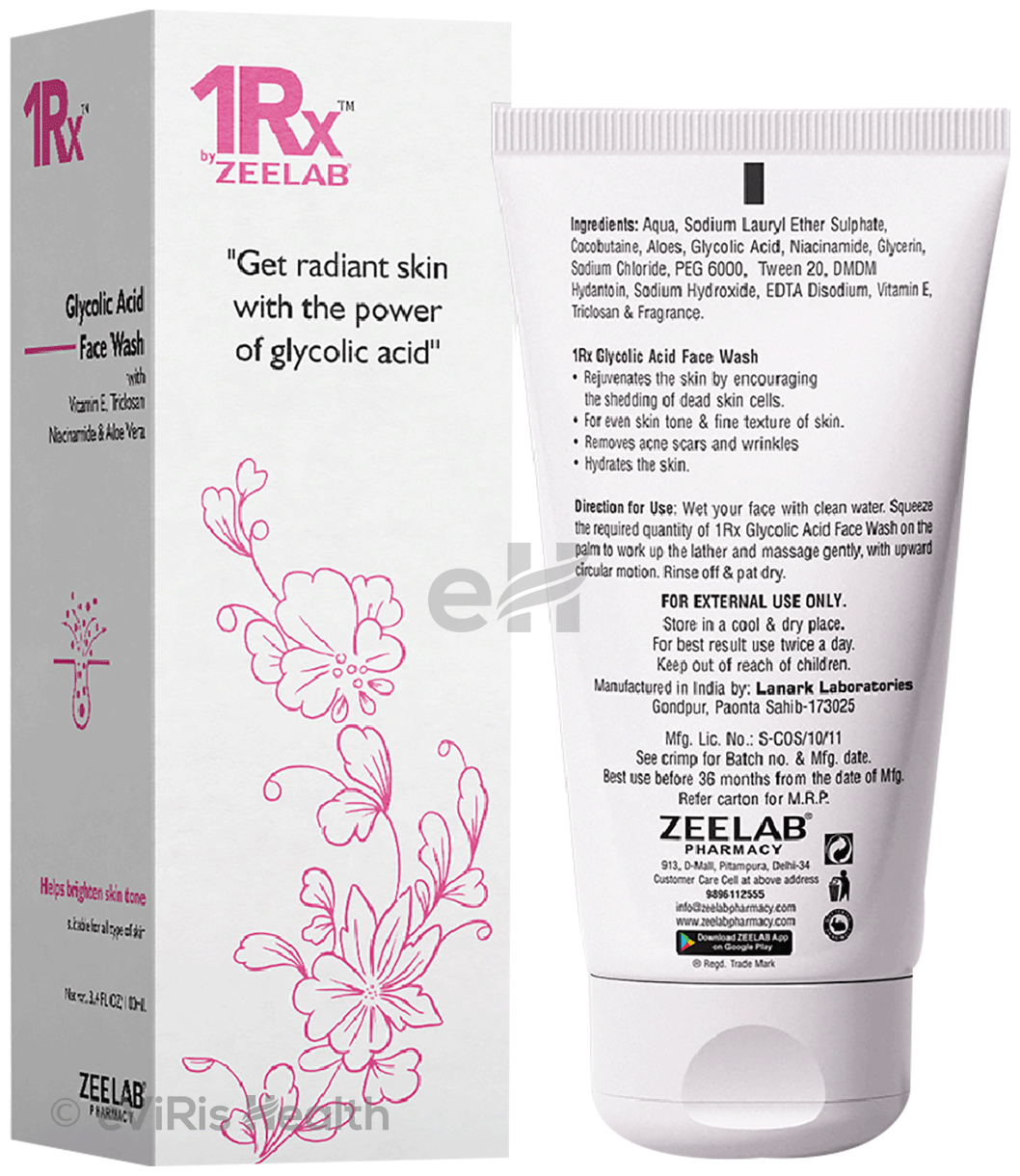 1Rx Glycolic Acid Face Wash for All Skin Types