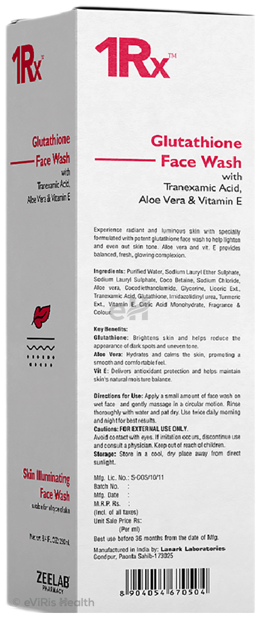 1Rx Glutathione Face Wash for All Skin Types