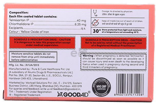 Aidsartan CT 6.25 Tablet