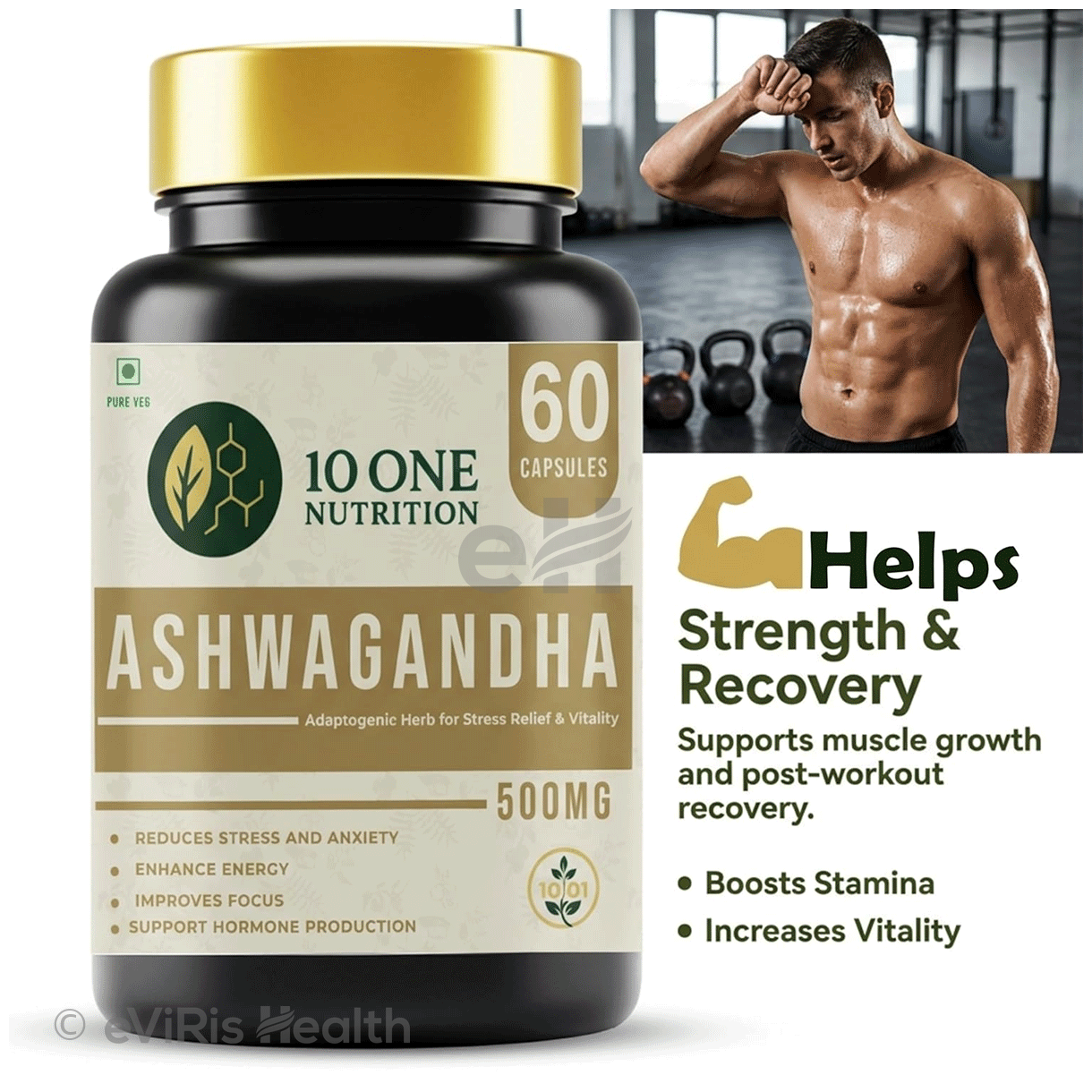 10 One Nutrition Ashwagandha 500mg Capsule (60 Each)