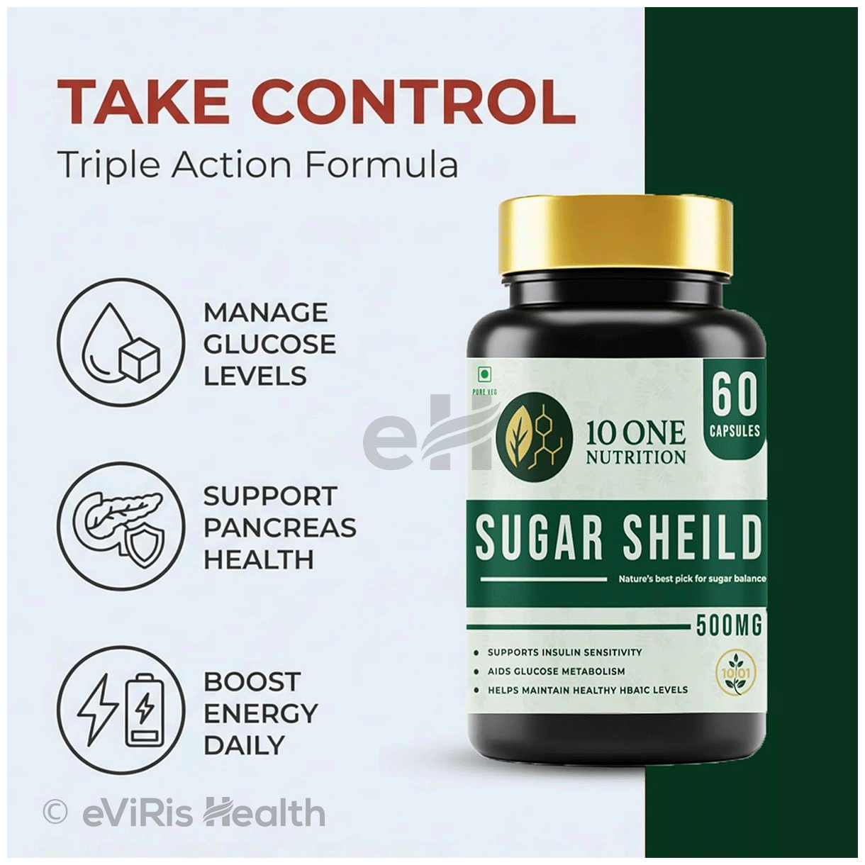 10 One Nutrition Sugar Sheild 500mg Capsule (60 Each)