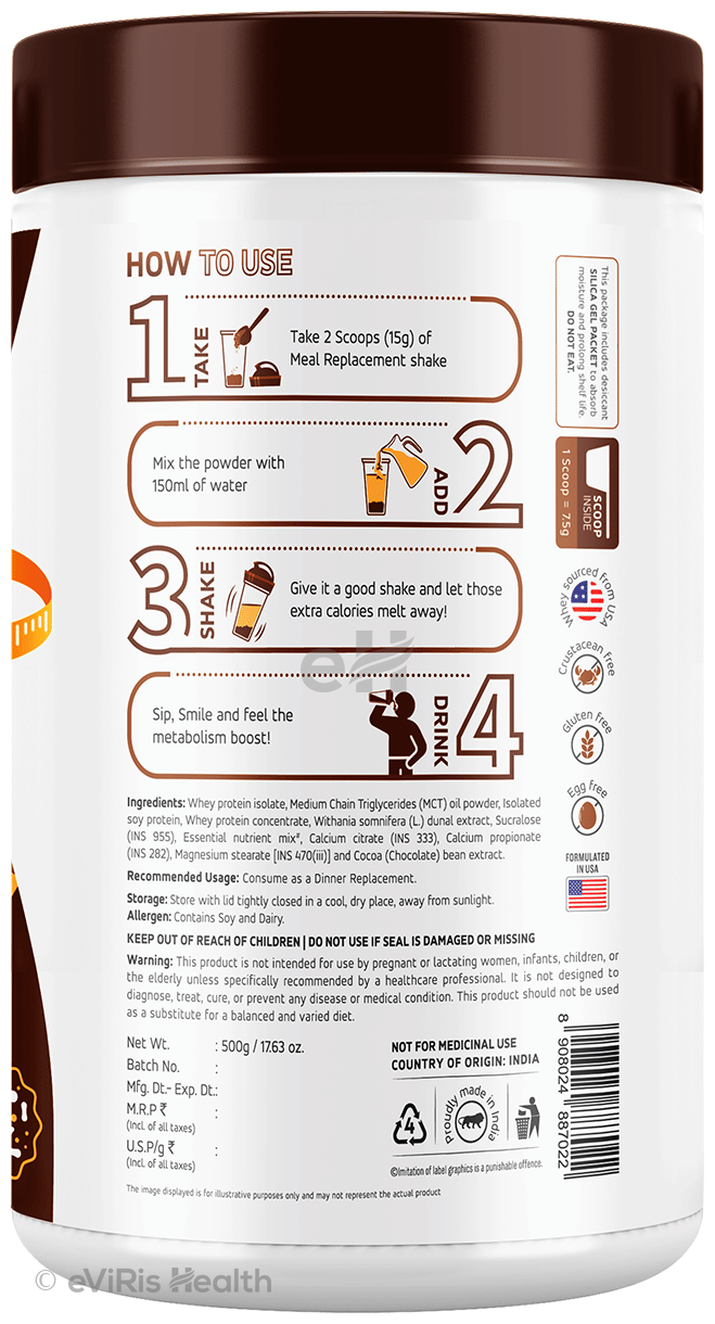 4 U Well Meal Replacement Shake Powder Chocolate