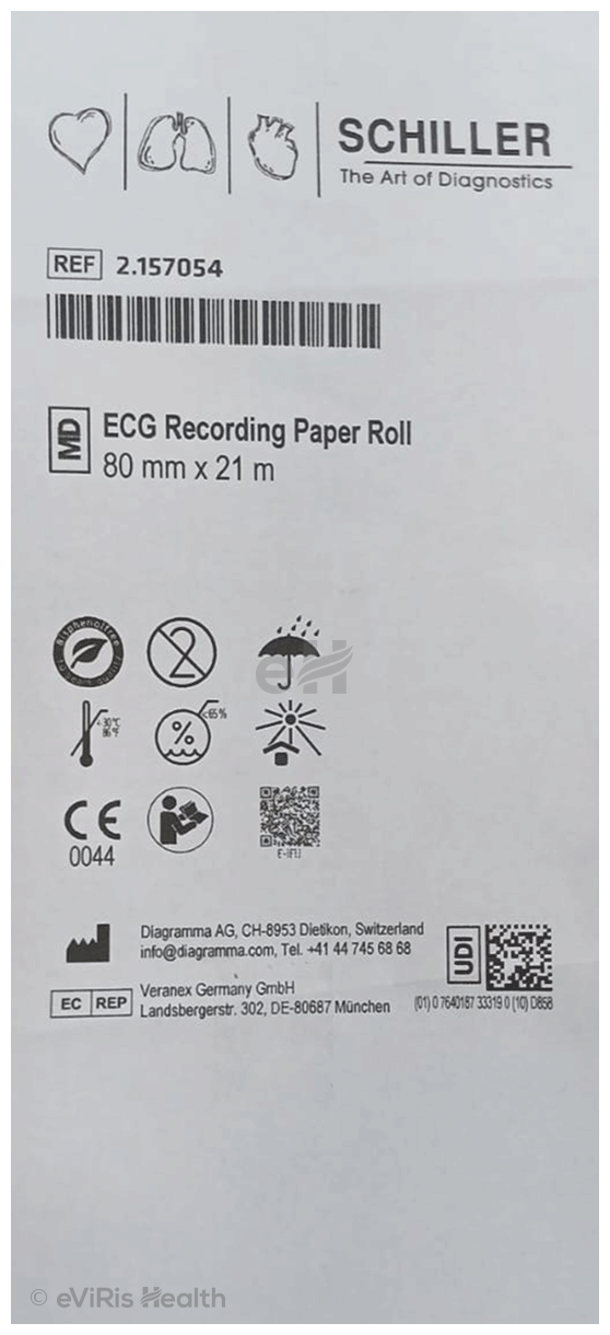 Schiller 2.157054 Cardiovit ECG Paper 80mm x 21m