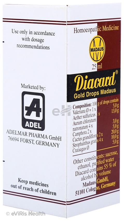 Adel Diacard Gold Madaus Drop Homeopathic Medicine