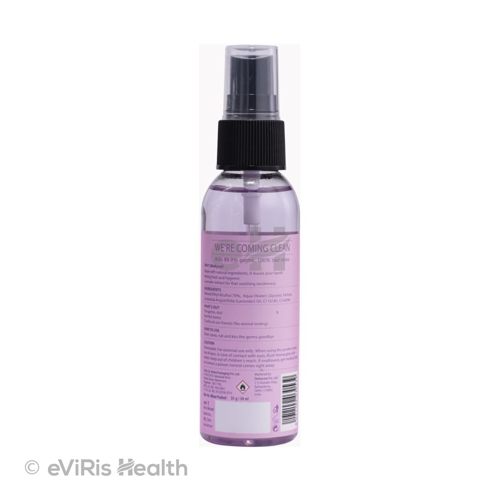 2Bekynd Hand Sanitizer (59ml Each) 5 Peppermint Fresh & 5 Soothing Lavender