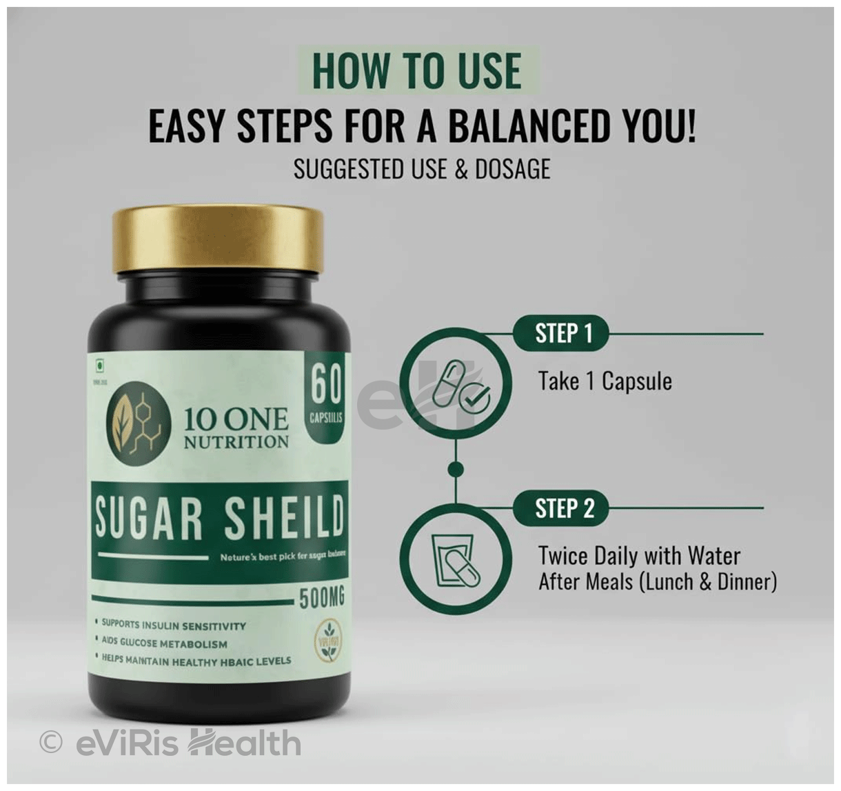 10 One Nutrition Sugar Sheild 500mg Capsule (60 Each)