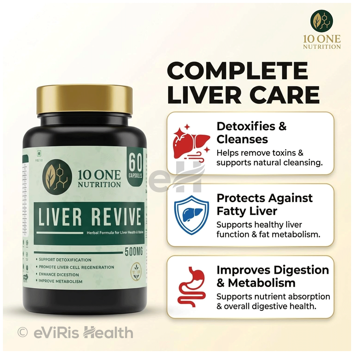 10 One Nutrition Liver Revive 500mg Capsule (60 Each)