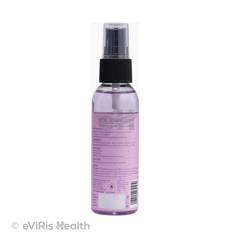 2Bekynd Hand Sanitizer (59ml Each) 2 Peppermint Fresh & 2 Soothing Lavender