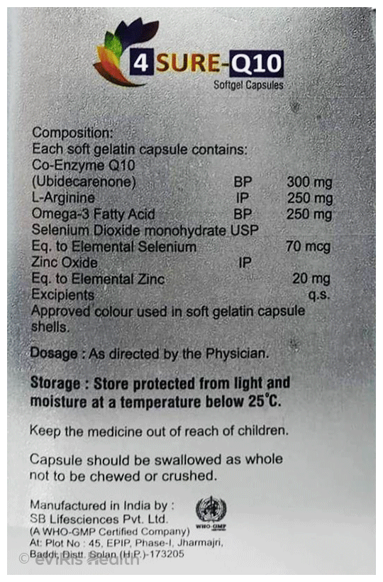 4Sure-Q10 Softgel Capsule