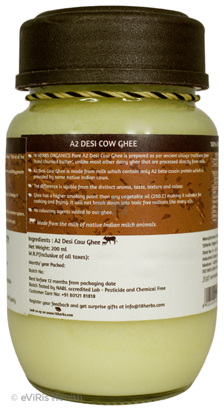 18 Herbs Organics A2 Desi Cow Ghee