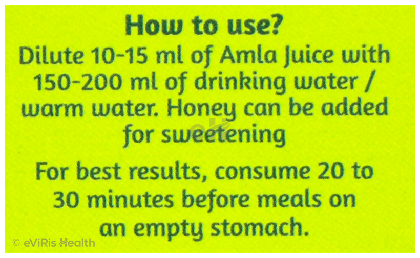 18 Herbs Organics Amla Fruit Fresh Juice Concentrate Sugar Free