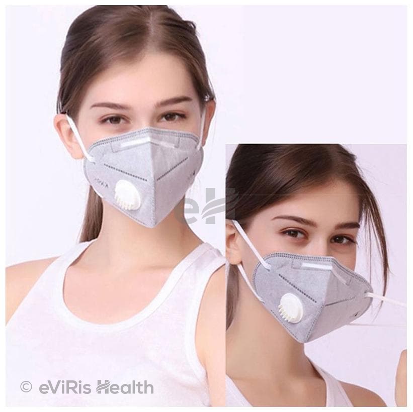 1Mile Grey N95 5 Layer Mask with Respirator