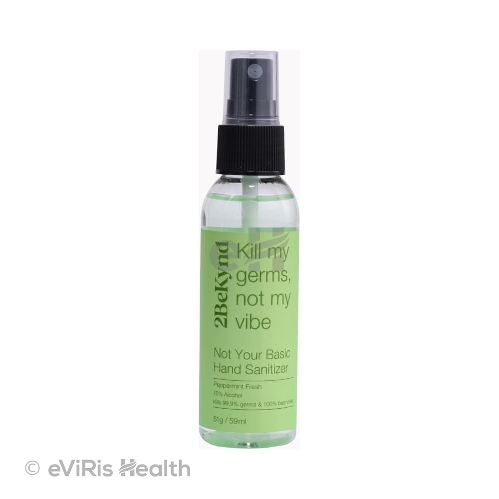 2Bekynd Hand Sanitizer (59ml Each) 2 Peppermint Fresh & 2 Soothing Lavender