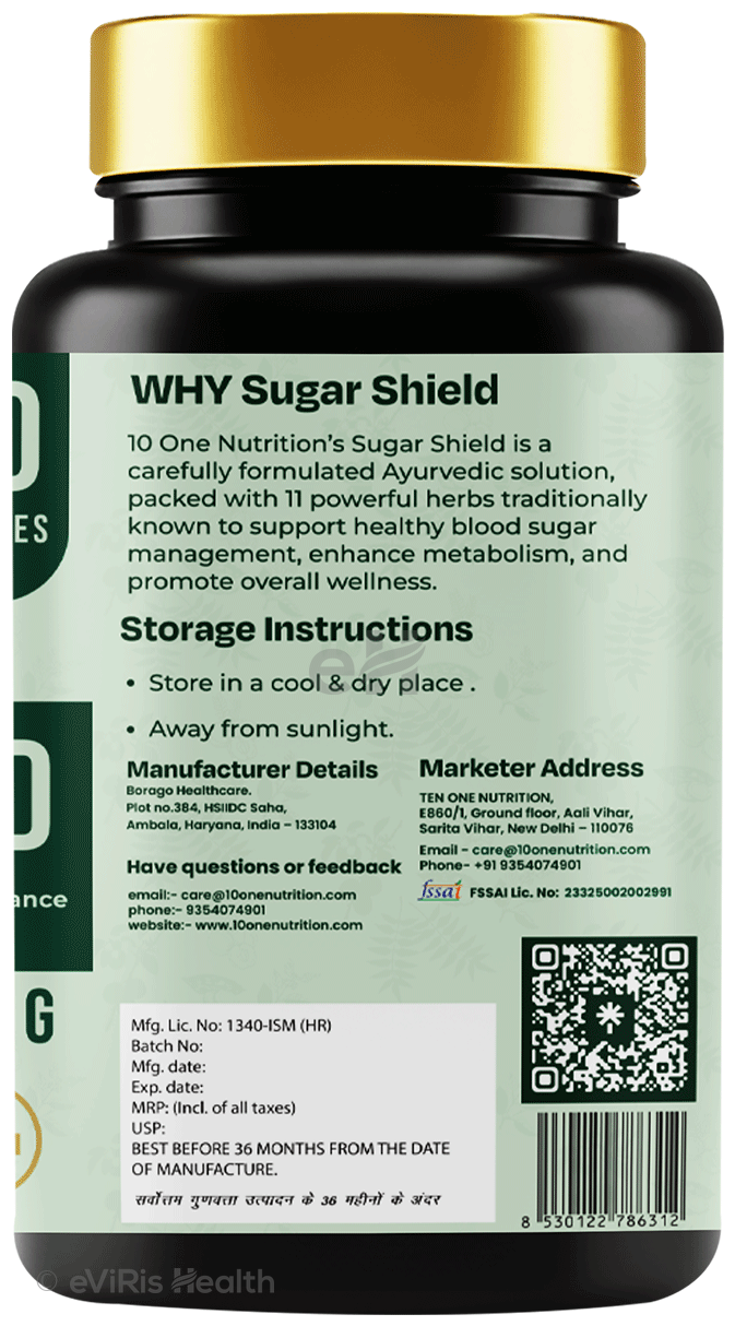 10 One Nutrition Sugar Sheild 500mg Capsule (60 Each)