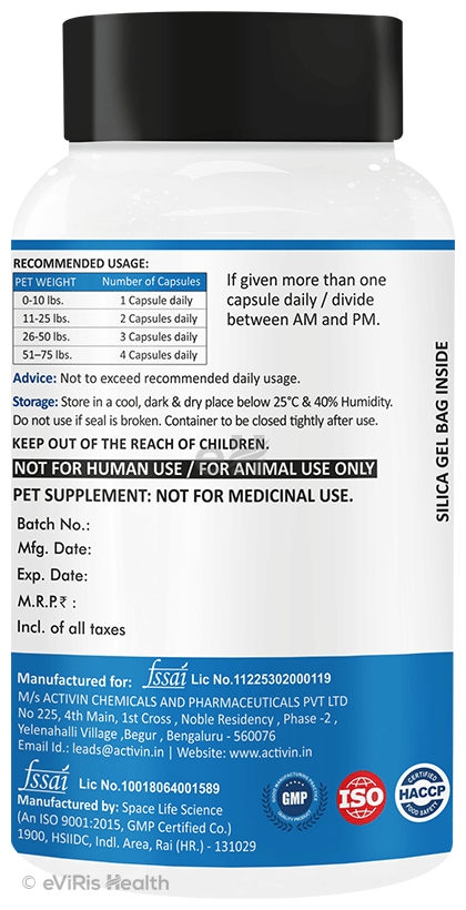 Activin Omega 3 Fish Oil Triple Strength Softgel Capsule for Pets