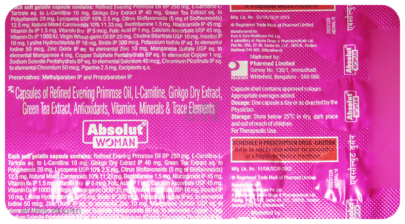 Absolut Woman Capsule with Evening Primrose Oil