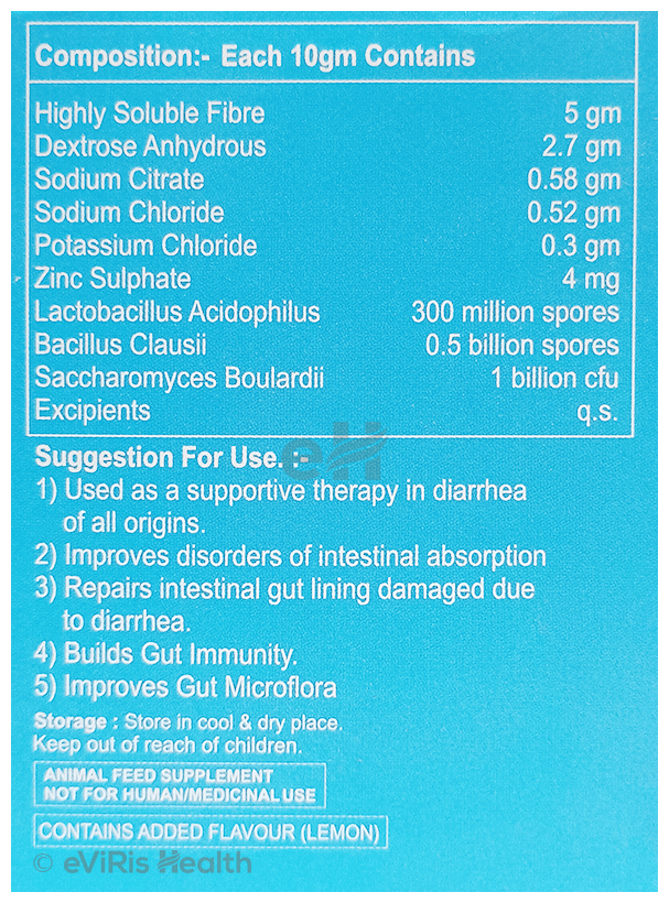 AreionVet Dia Rest Sachet for Dogs and Cats (10gm Each) Lemon