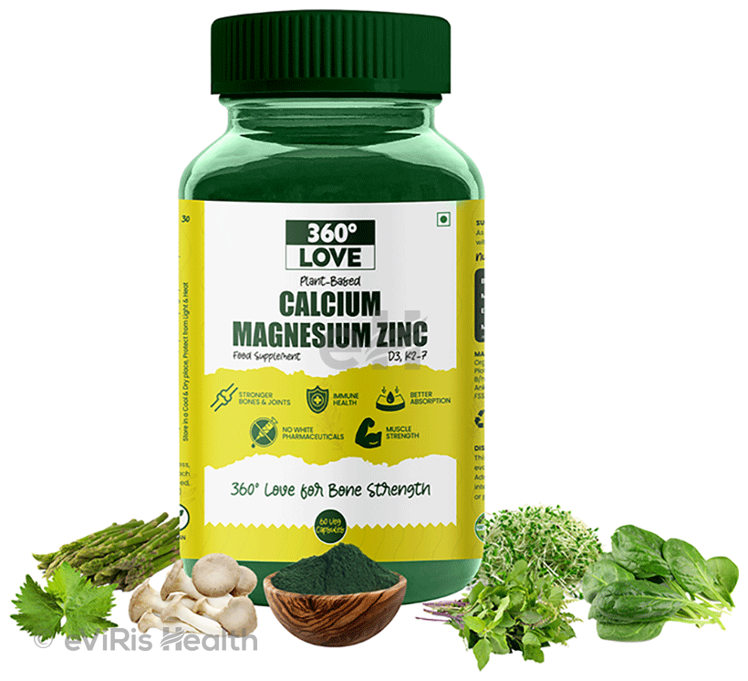 360° Love Calcium Magnesium Zinc Veg Capsule