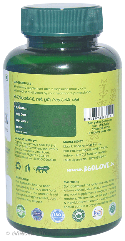 360° Love Vitamin B Complex Veg Capsule